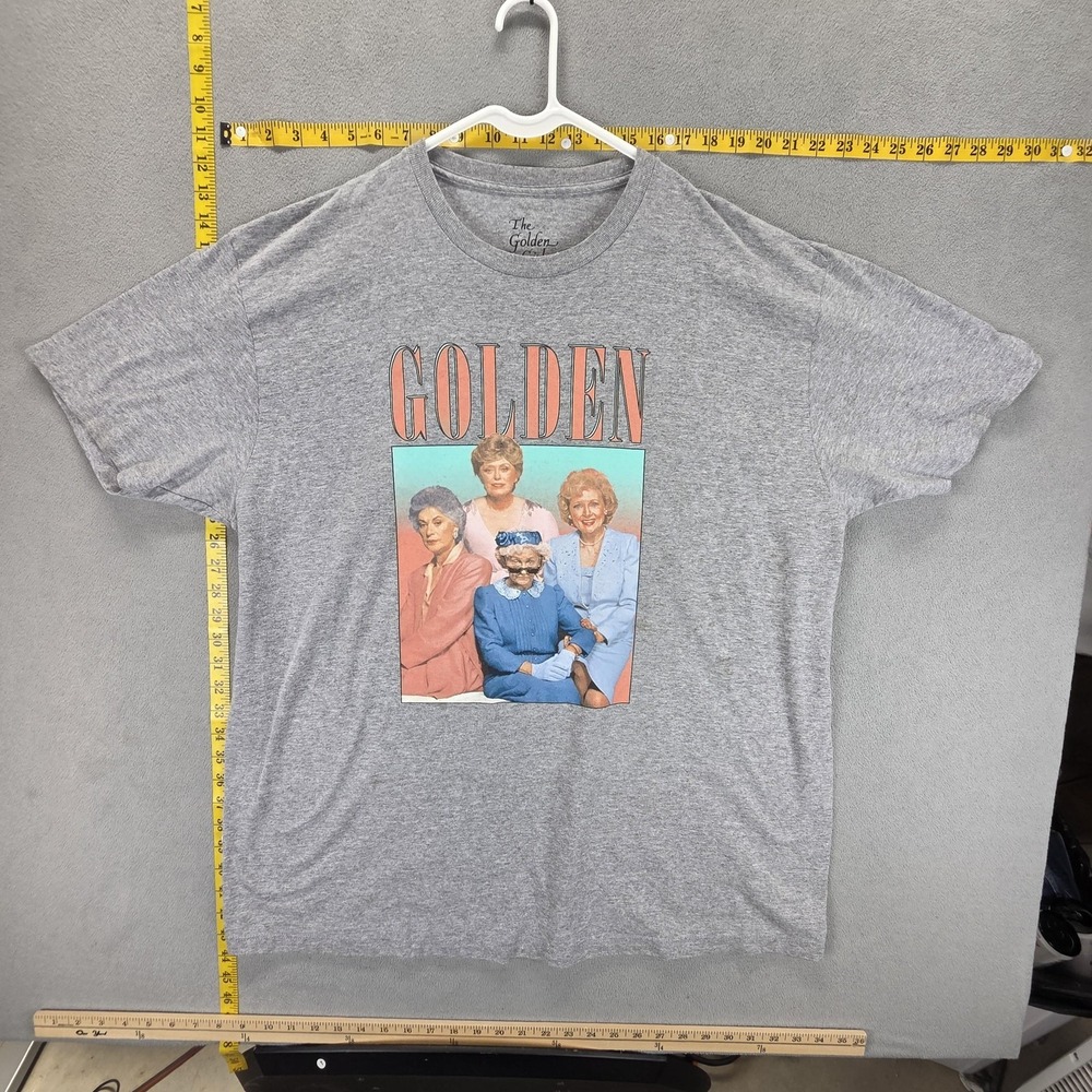 The Golden Girls Shirt Mens XL Gray Cast Graphic Tee Rose Blanche Sophia Dorothy